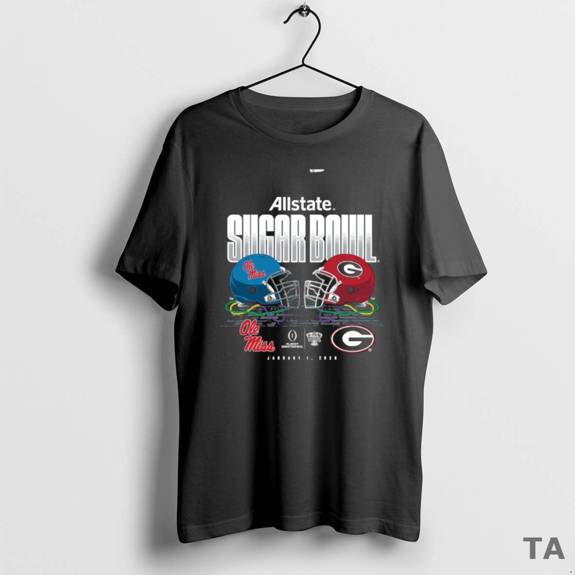 Top Georgia Bulldogs Vs Ole Miss Rebels Sugar Bowl Head To Head T Shirt Sweater
