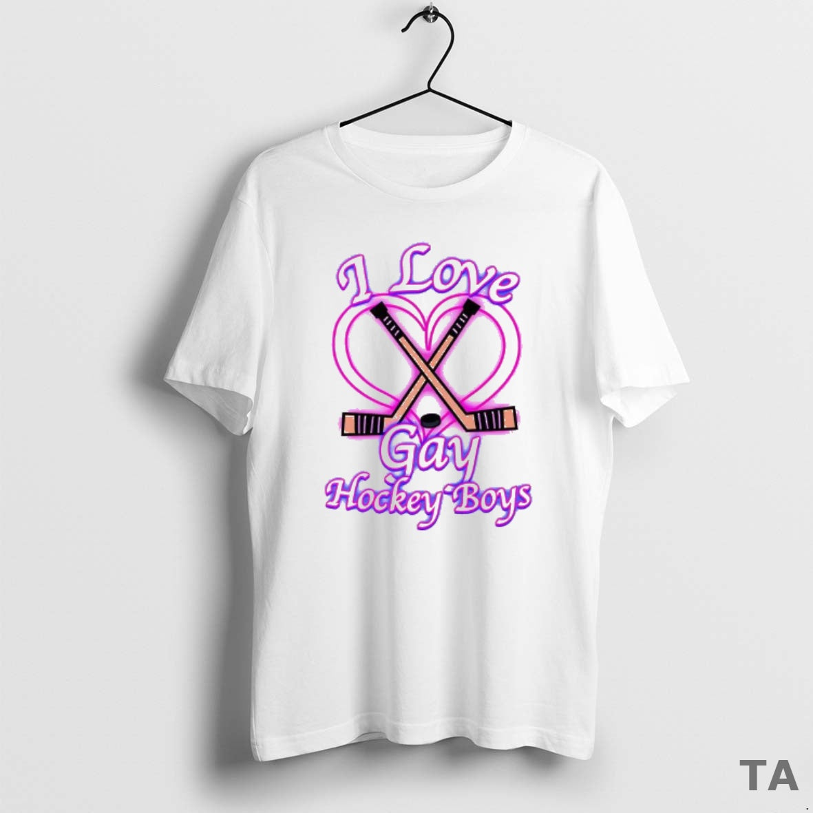 Top I Love Gay Hockey Boys Heated Rivalry Romantic T Shirt Sweater