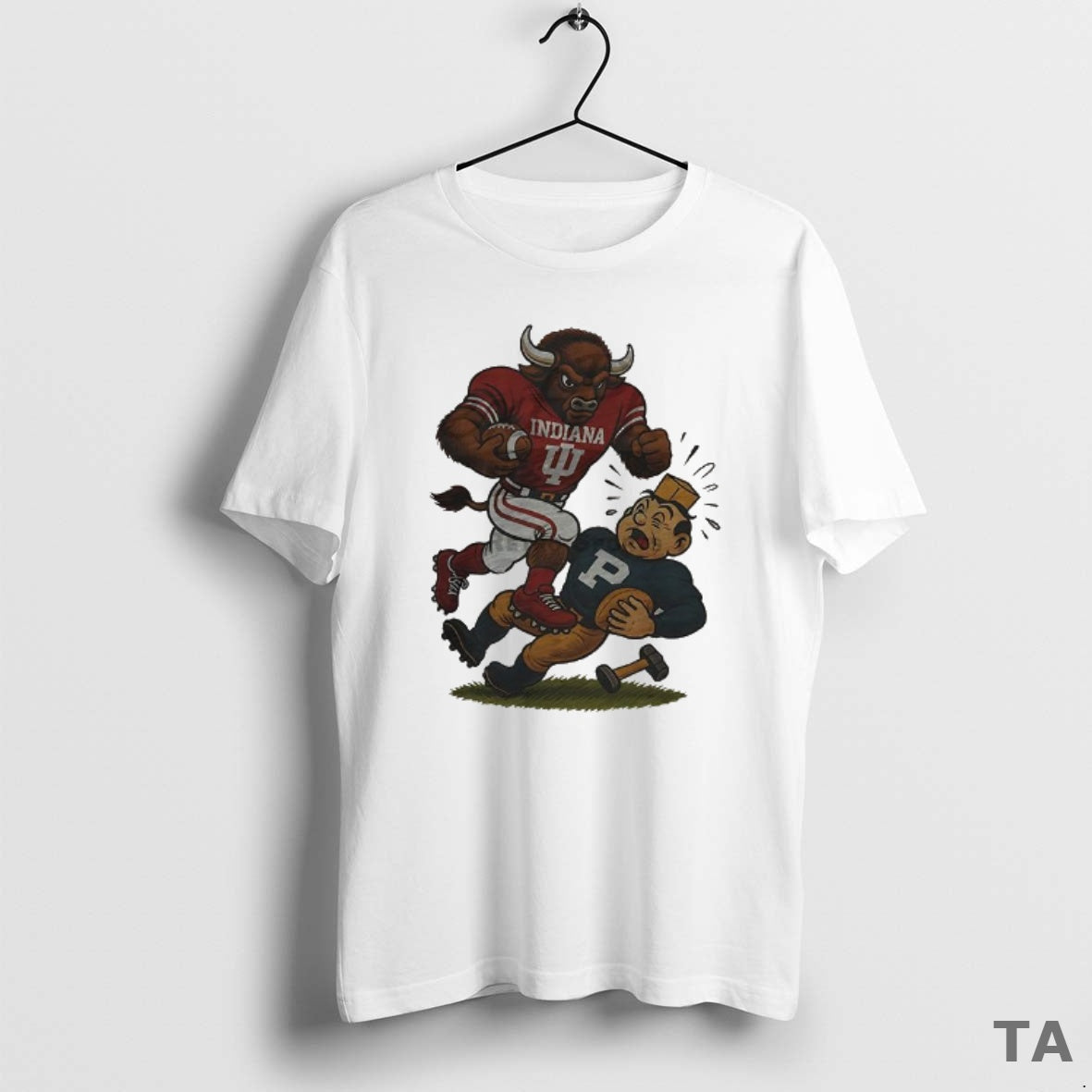 Top Indiana Hoosiers Crushed Purdue Boilermakers Ncaa Football Artwork Mascot Fight Retro T Shirt Sweater