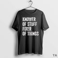 Top Knower Of Stuff Fixer Of Things Vintage T Shirt Sweater
