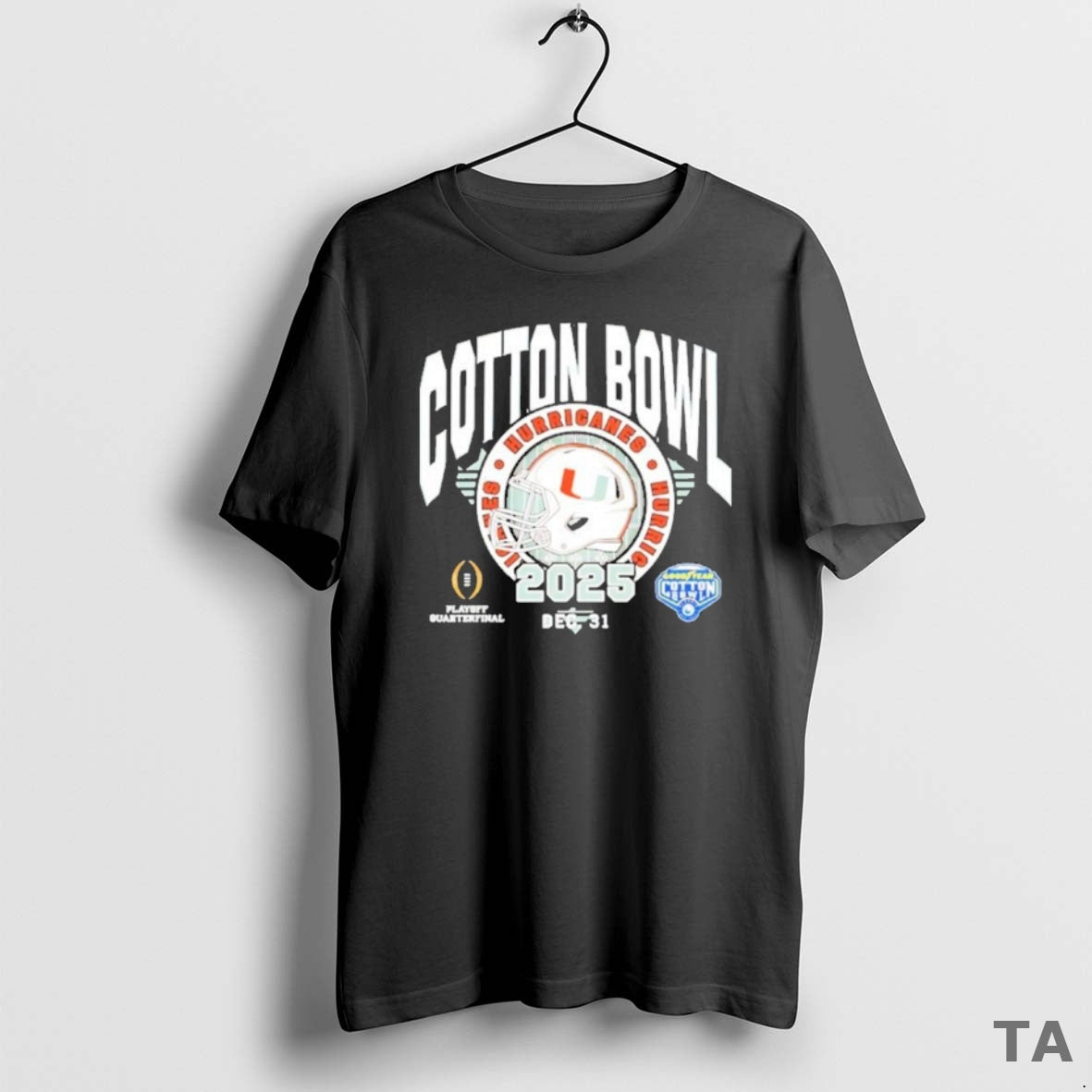 Top Miami 2025 Cotton Bowl Dec 31 T Shirt Sweater