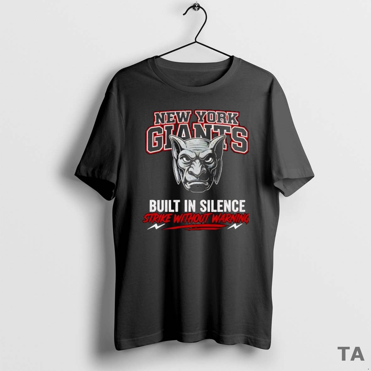 Top New York Giants Built In Silence Strike Without Warning T Shirt Sweater