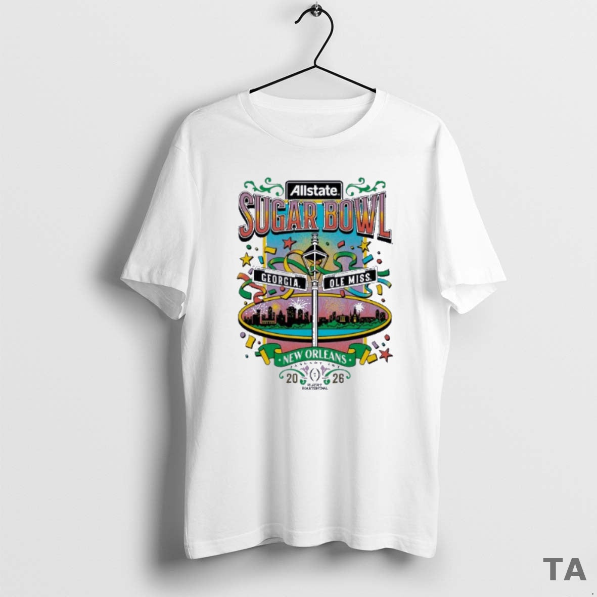 Top Ole Miss Vs Georgia 2026 Allstate Sugar Bowl Nola Adult T Shirt Sweater