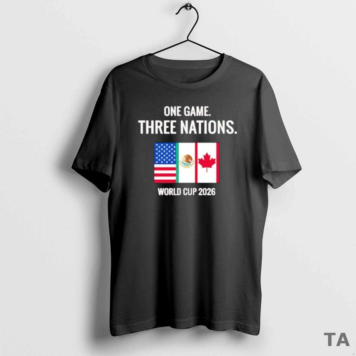 Top One Game Three Nations World Cup 2026 Usa Canada And Mexico Flag