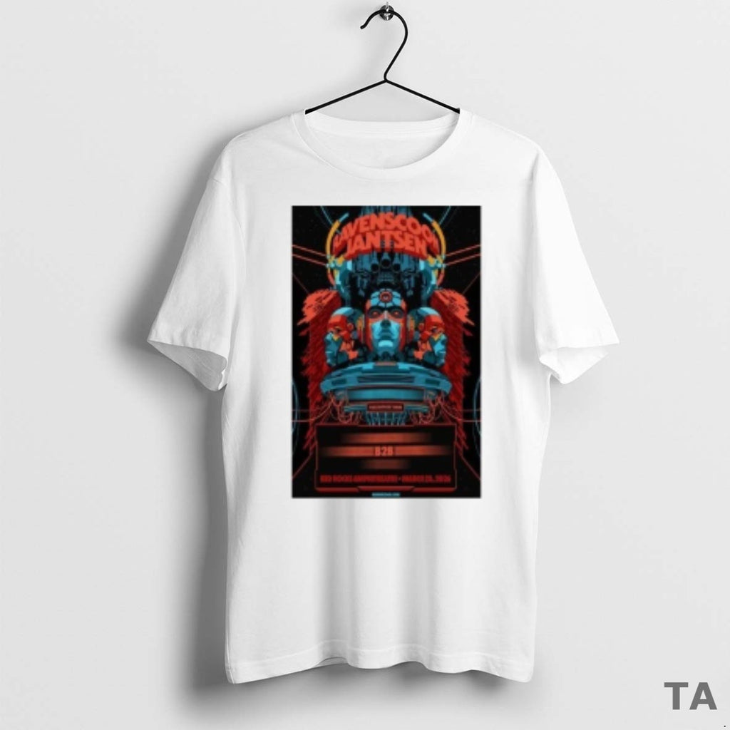 Top Ravenscoon 2026 Red Rocks Tour T Shirt Sweater