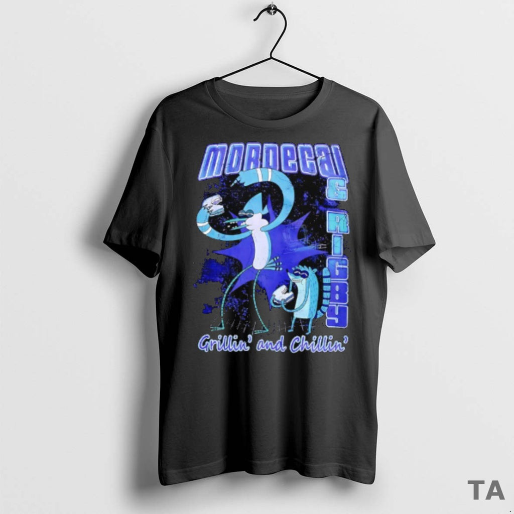 Top Regular Show Mordecai And Rigby Grillin T Shirt Sweater