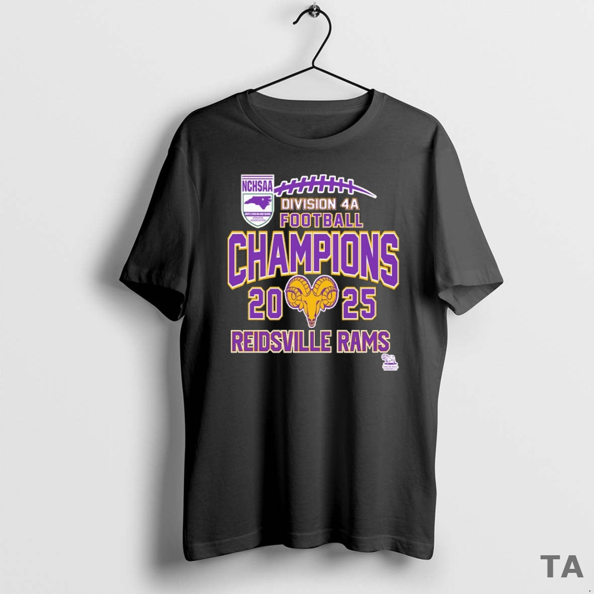 Top Reidsville Rams Nchsaa Division 4a Football Champions 2025 T Shirt Sweater