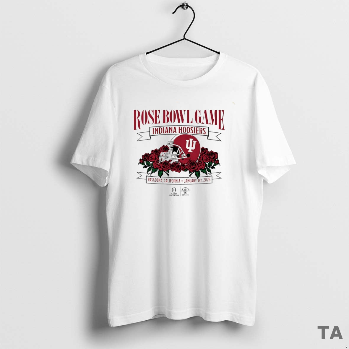 Top Rose Bowl Game Indiana Hoosiers 2026 Cfp Helmet Circle T Shirt Sweater