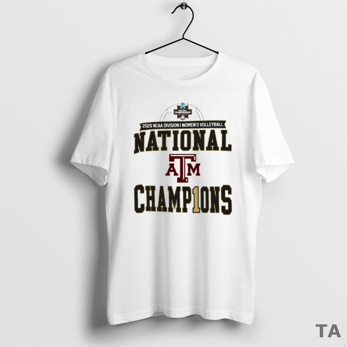 Top Texas Am Aggies 2025 Ncaa Di Volleyball National Champions Locker Room T Shirt Sweater