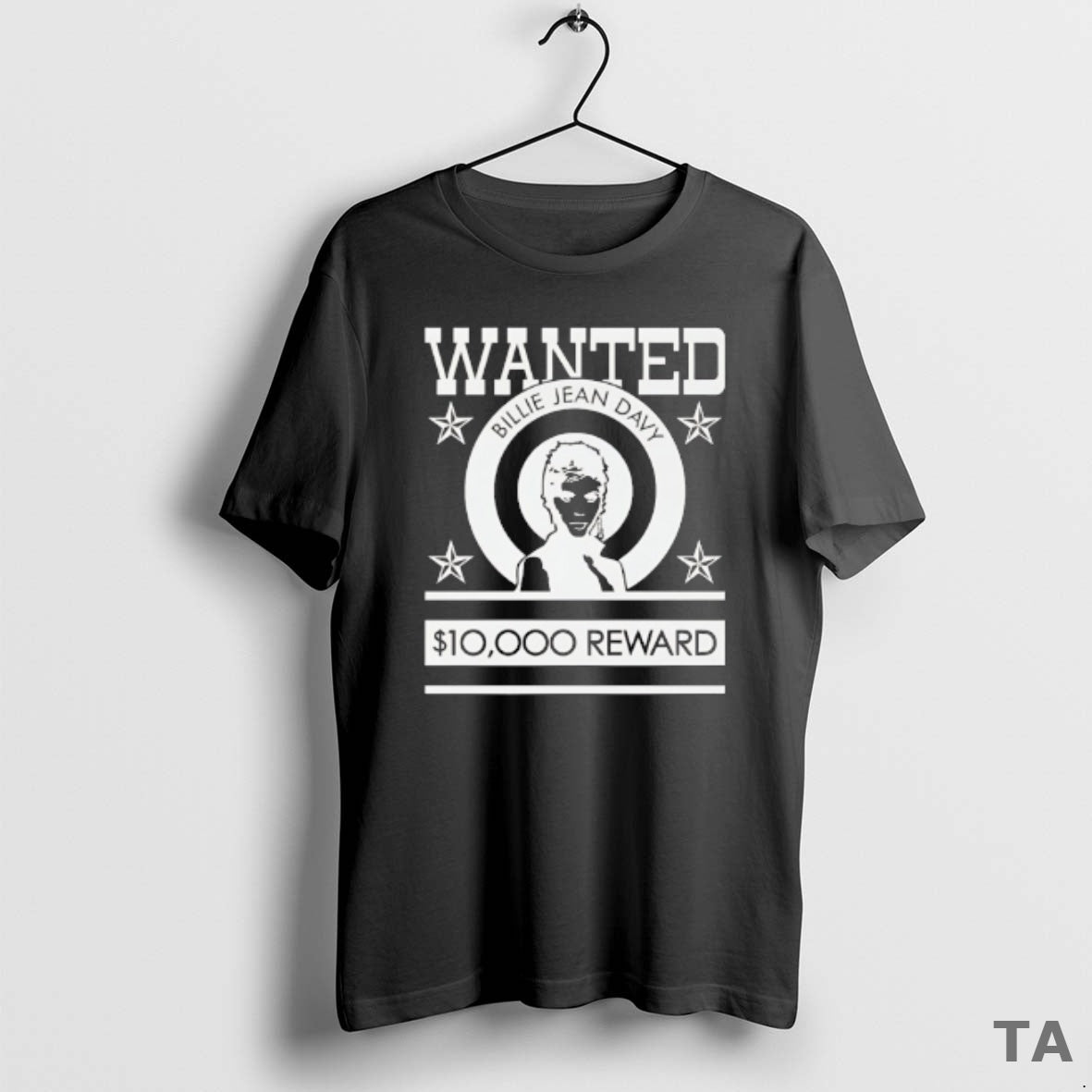 Top Wanted Billie Jean Davy 10000 Dollar Reward T Shirt Sweater
