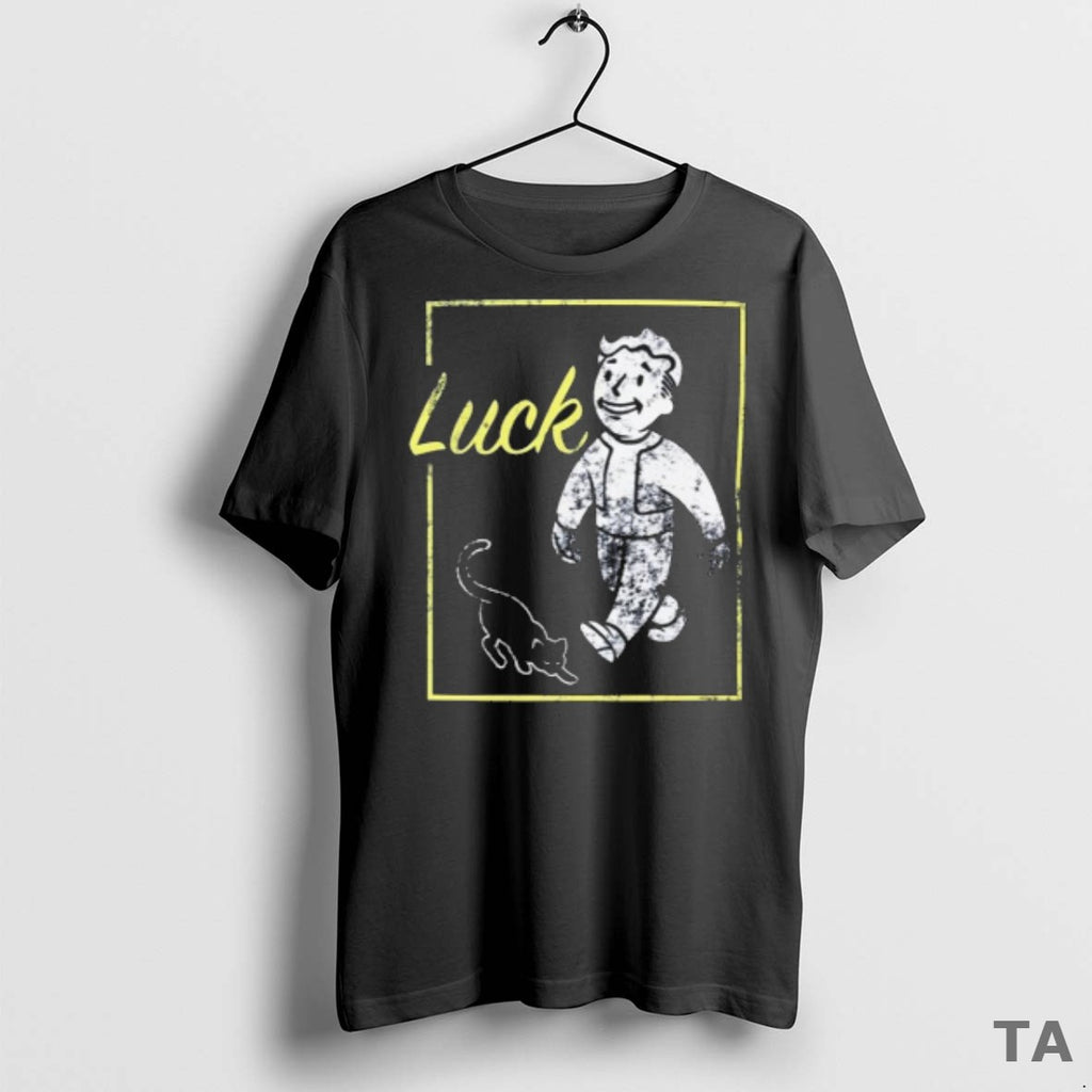 Top Fallout Luck Cat T Shirt Sweater