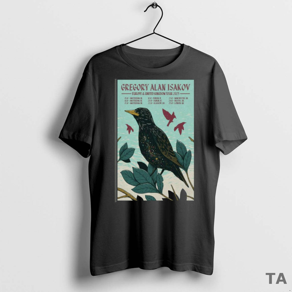 Top Gregory Alan Isakov Europe United Kingdom Tour 2025 T Shirt Sweater
