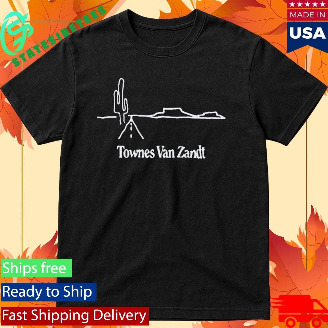 Townes Van Zandt Cactus Shirt Unisex , , , Long Sleeve Tee