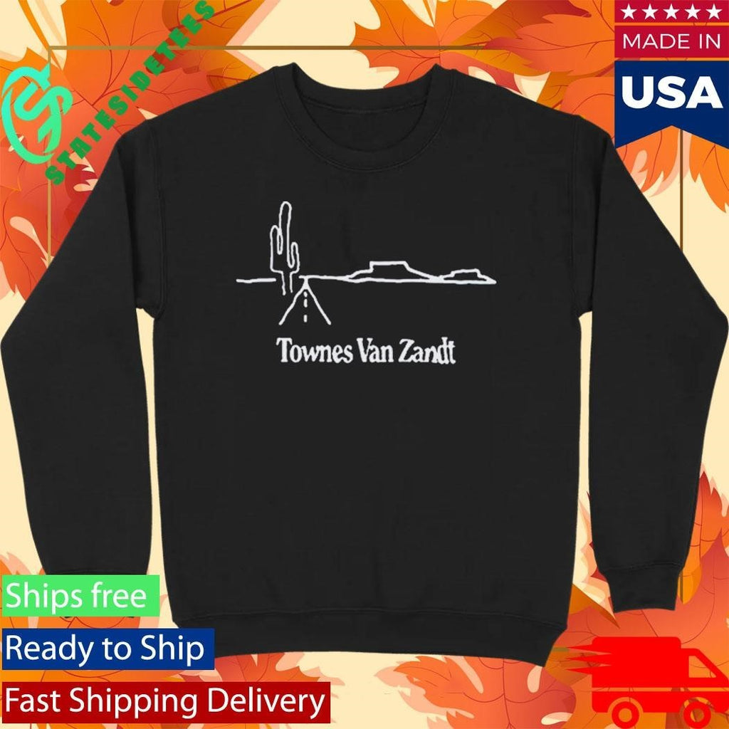 Townes Van Zandt Cactus Shirt Unisex , , , Long Sleeve Tee