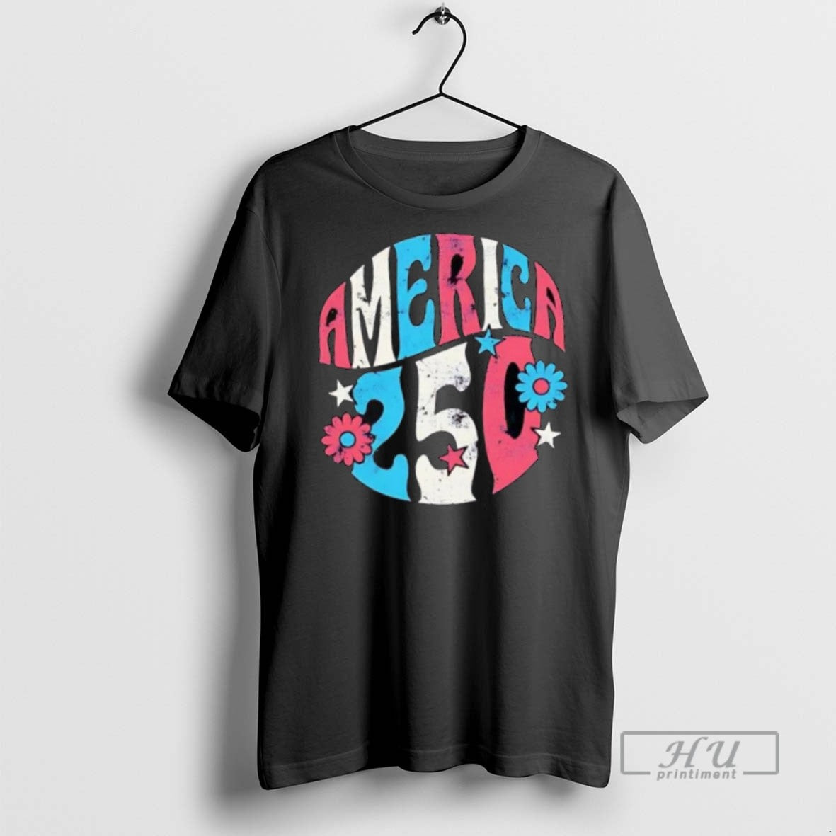 Trending America 250th Anniversary Flowers T Shirt Unisex , , , Long Sleeve Tee