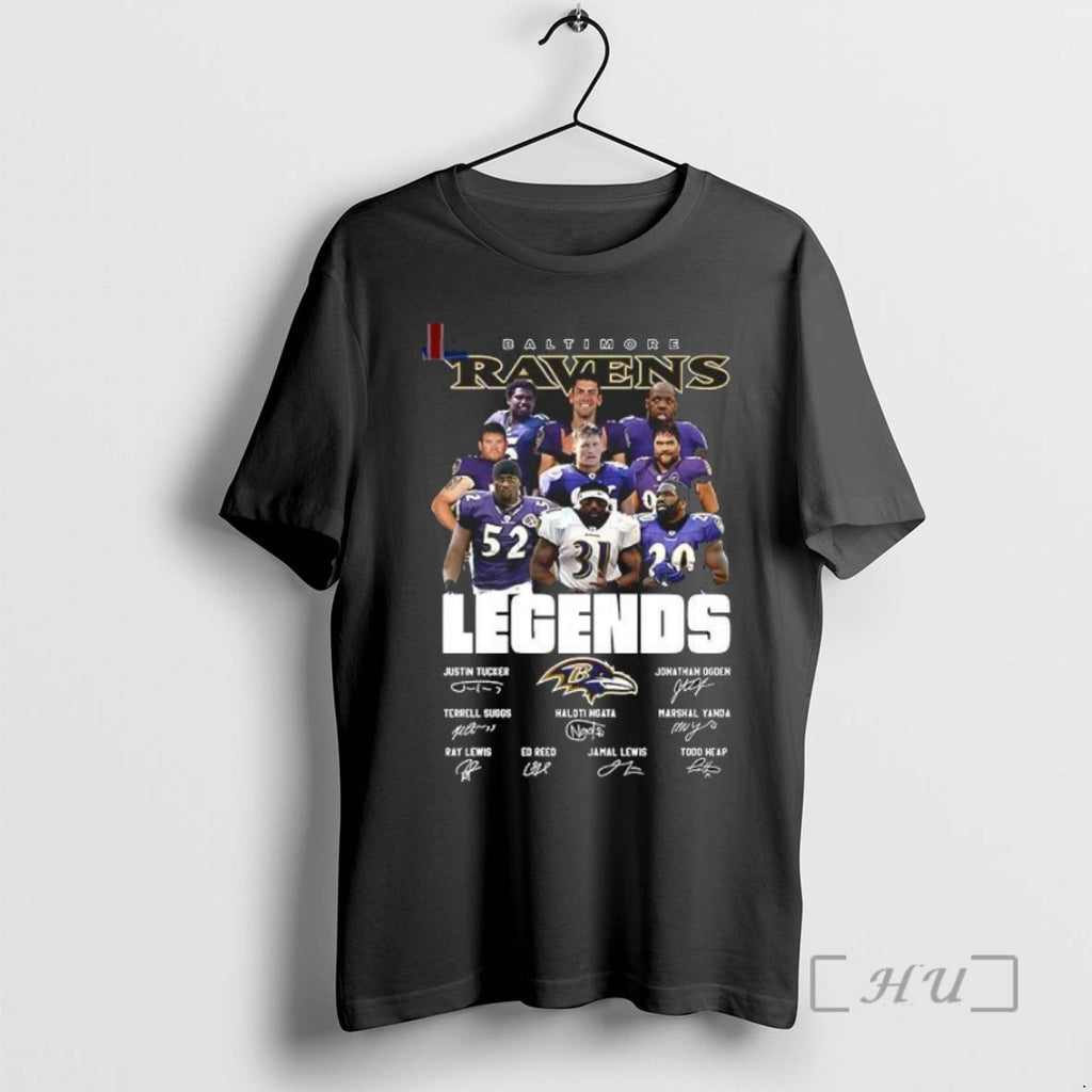 Trending Baltimore Ravens Football Legends Signature Tee Shirt Sweater
