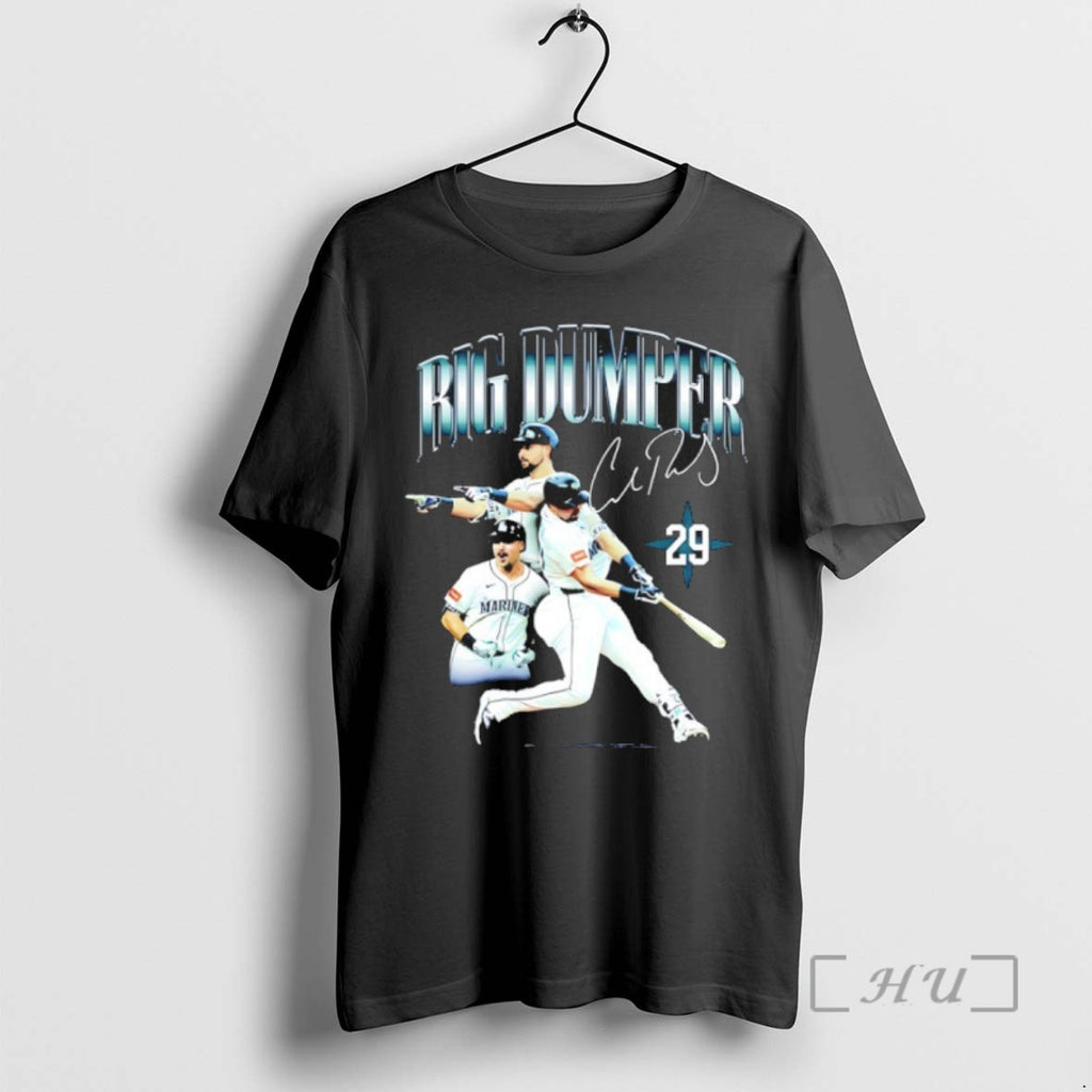 Trending Big Dumper Cal Raleigh 29 Seattle Player Collage Signature Tee Shirt Sweater