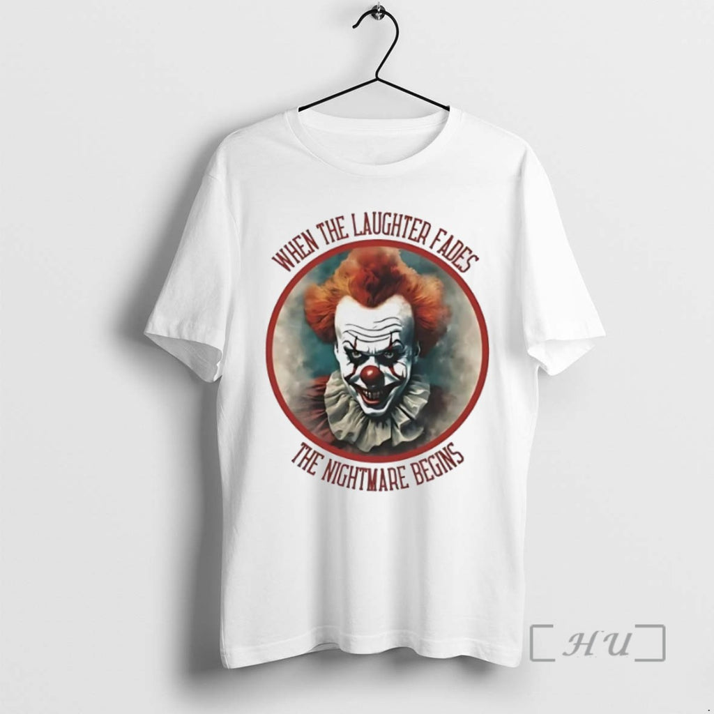Trending Crackles The Clown When The Laughter Fades The Nightmare Begins Tee Shirt Sweater
