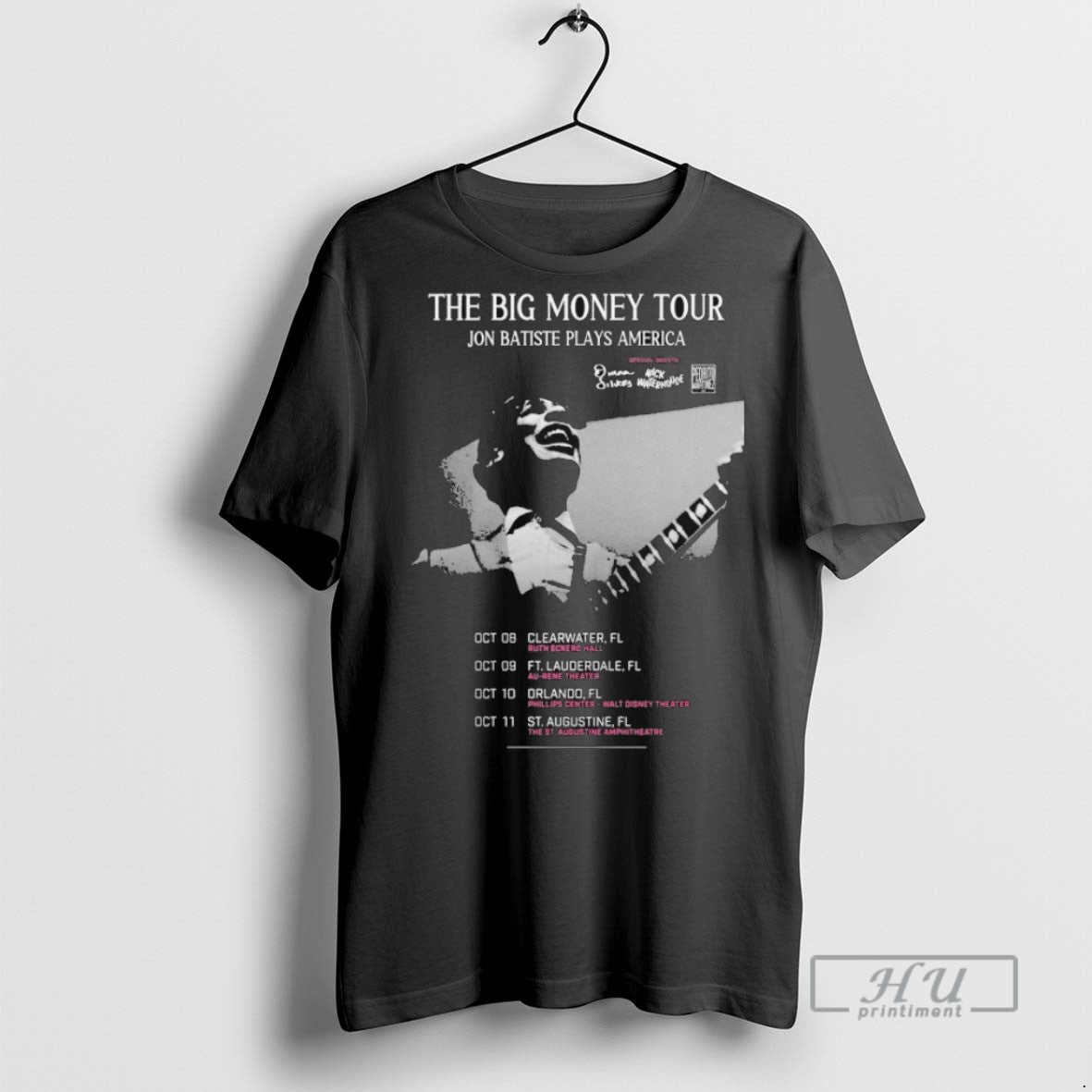 Trending Jon Batiste Plays America The Big Money Tour Florida Oct 2025 T Shirt Unisex , , , Long Sleeve Tee