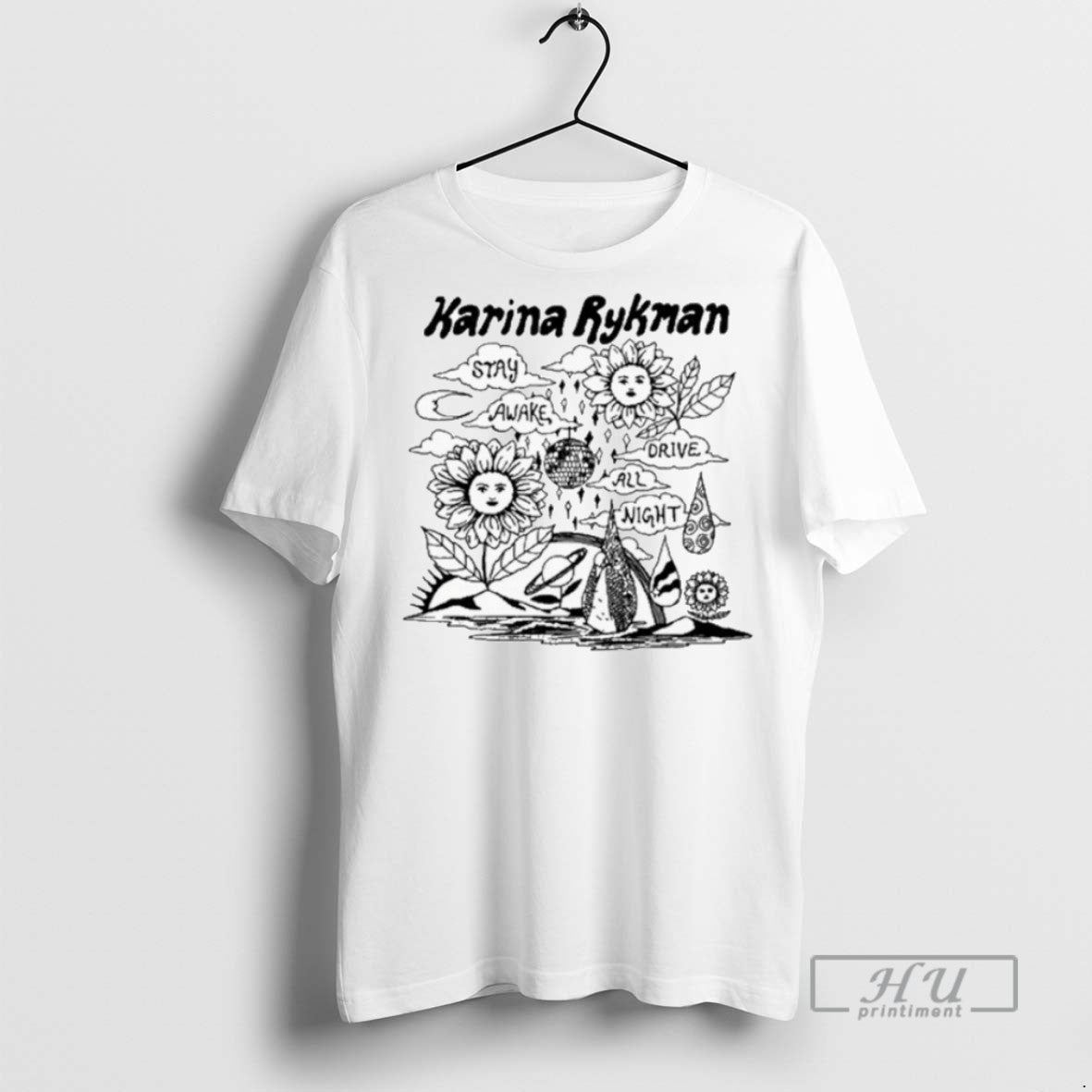 Trending Karina Rykman Stay Awake Drive All Night Rock The Pink T Shirt Unisex , , , Long Sleeve Tee