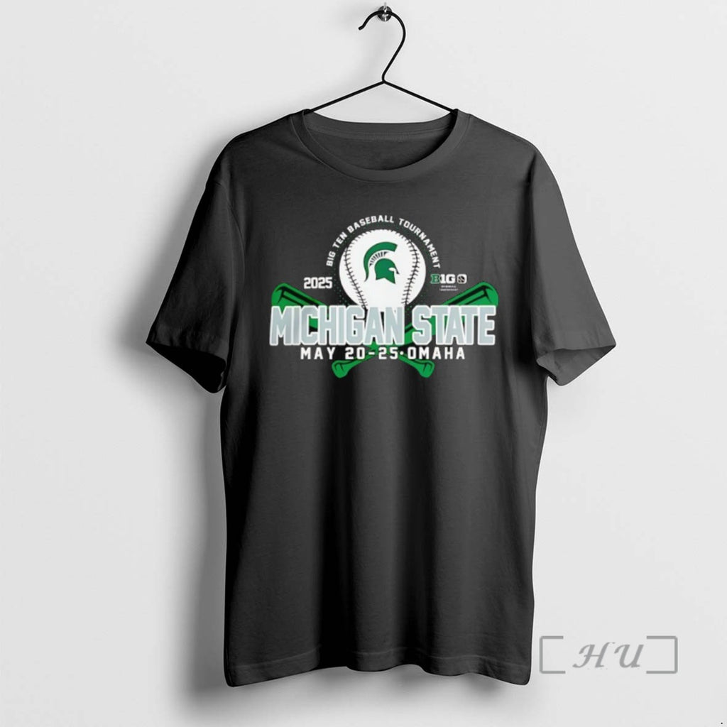 Trending Michigan State Spartans Baseball May 20_e2_80_9325 Big Ten Tournament Omah 2025 Tee Shirt Sweater