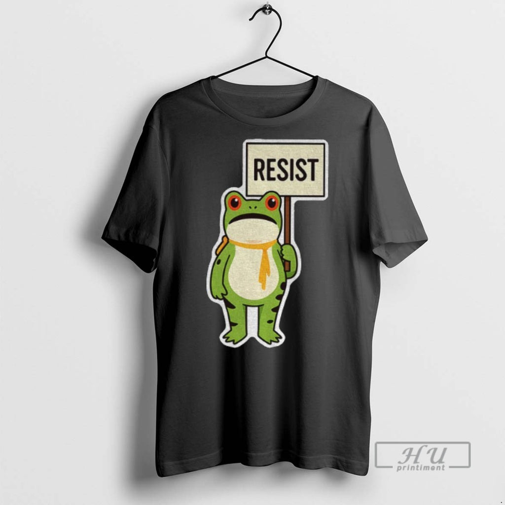 Trending Officials Portland Frog Holding Resist Fdt Anti Establishment Anti Ice T Shirt Sweatshirt Hoodies