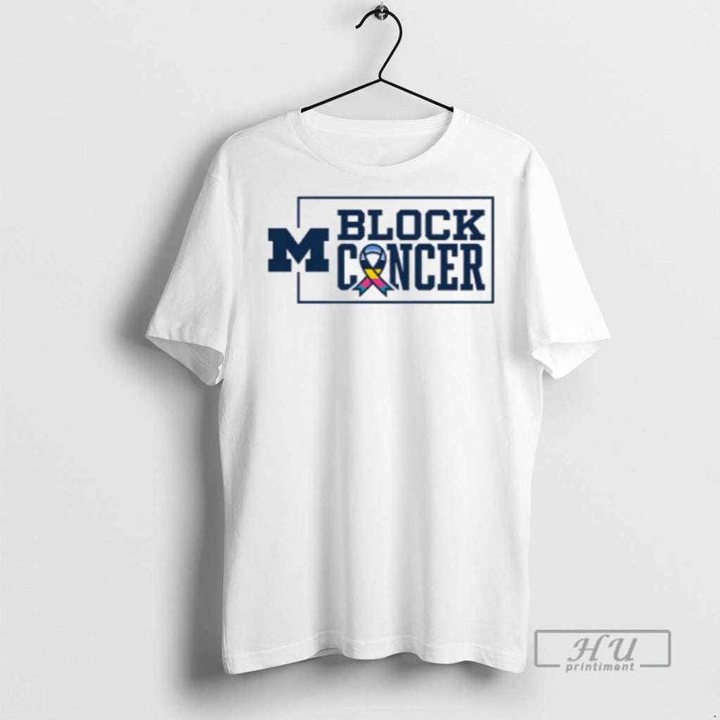 Trending Officials Michigan Wolverines Block Cancer Ribbon Men T Shirt Sweatshirt Hoodies