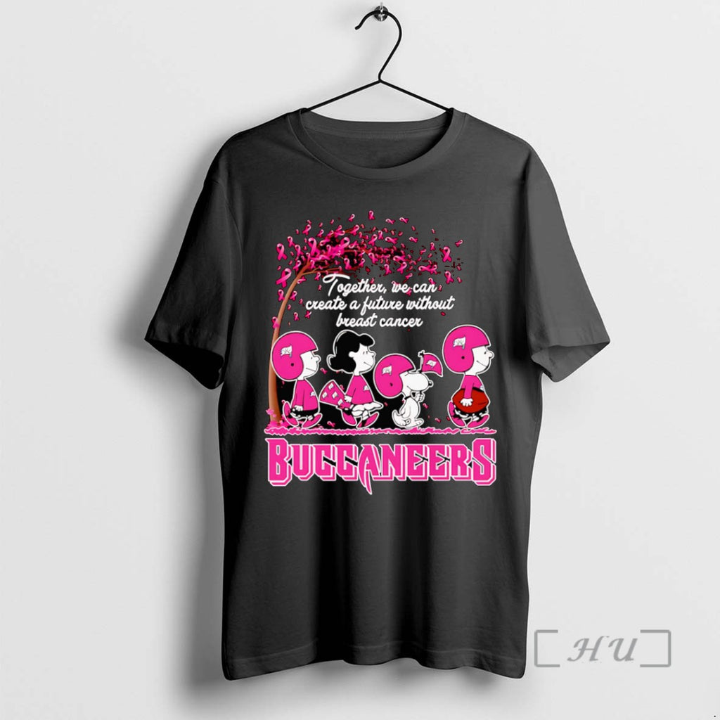 Trending Peanuts Together We Can Create A Future Without Breast Cancer Buccaneers Tee Shirt Sweater