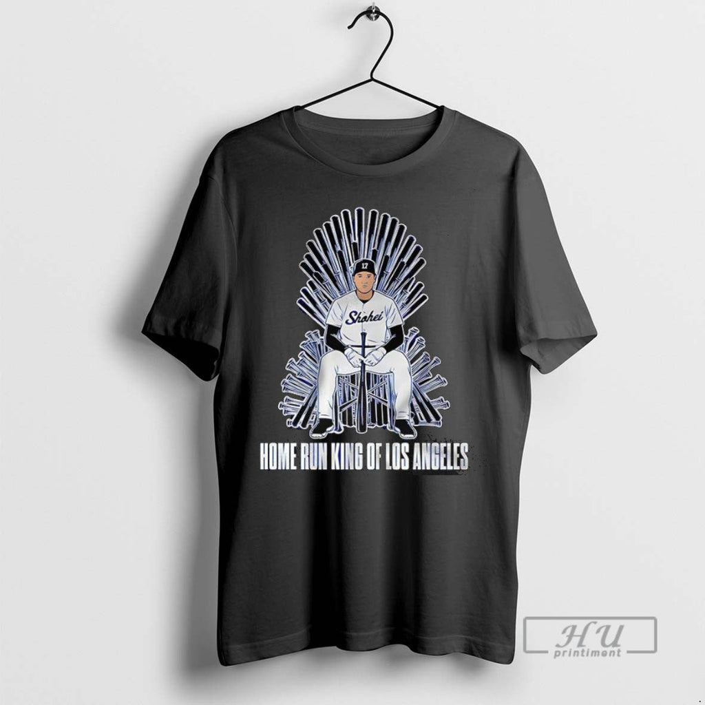 Trending Shohei Ohtani Los Angeles Dodgers Baseball Home Run King Of Los Angeles Unisex , , , Long Sleeve Tee