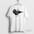 Trending Triggered Turkey Ready To Fight Grapchic T Shirt Unisex , , , Long Sleeve Tee