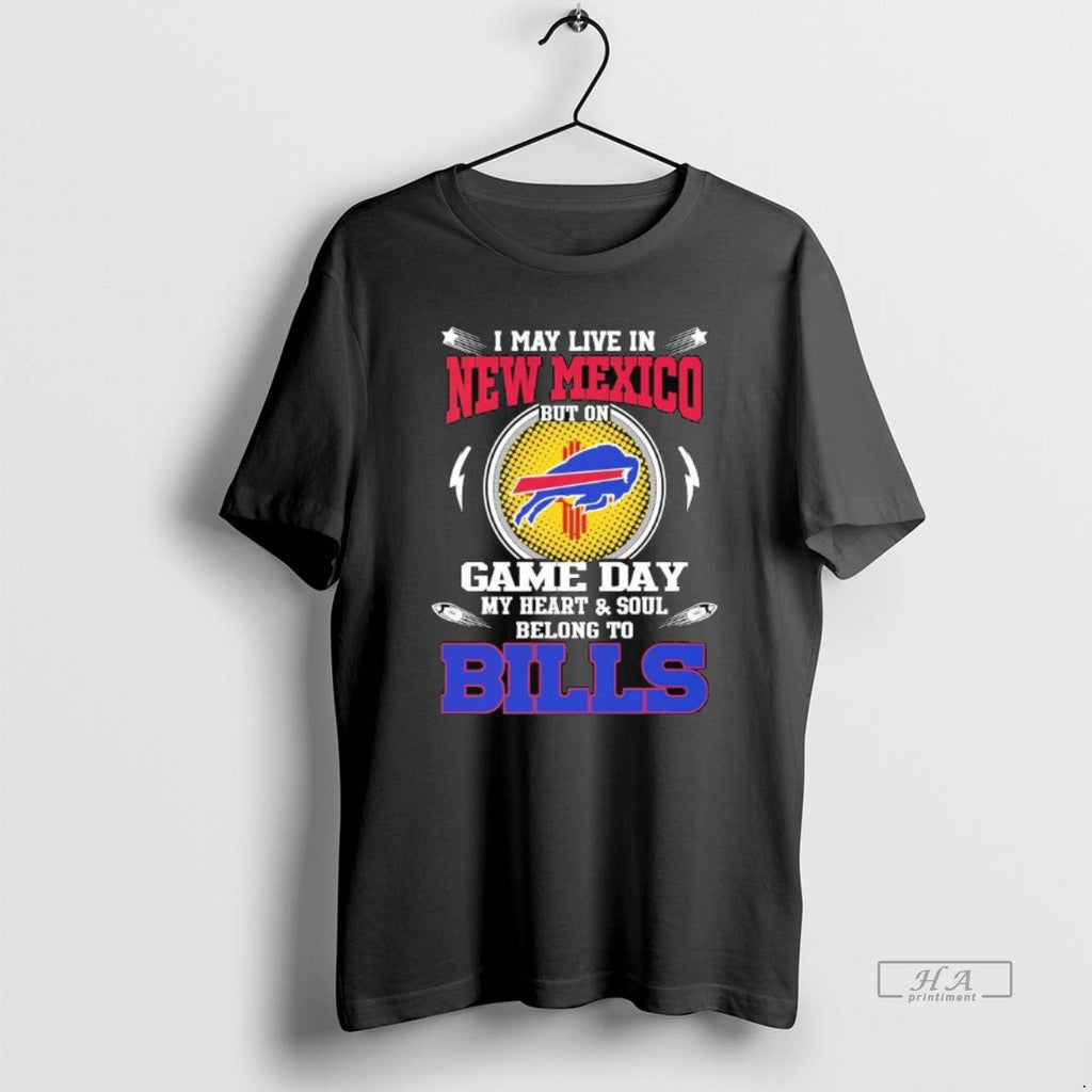 Trendy I May Live In New Mexico But On Game Day My Heart Soul Belong Unisex , , , Long Sleeve Tee