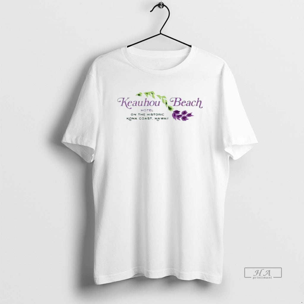 Trendy Keauhou Beach Hotel On The Historic Kona Hawaii Mens White Tee Unisex , , , Long Sleeve Tee