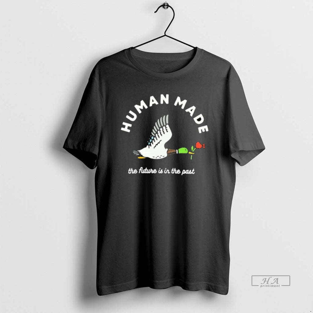 Trendy Mallard Duck Holding Flower Human Made The Future Is In The Past