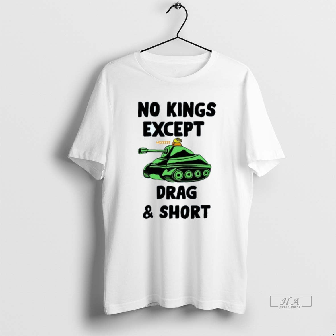 Trendy No Kings Except Drag And Short Trump Tank Mens White Tee Unisex , , , Long Sleeve Tee