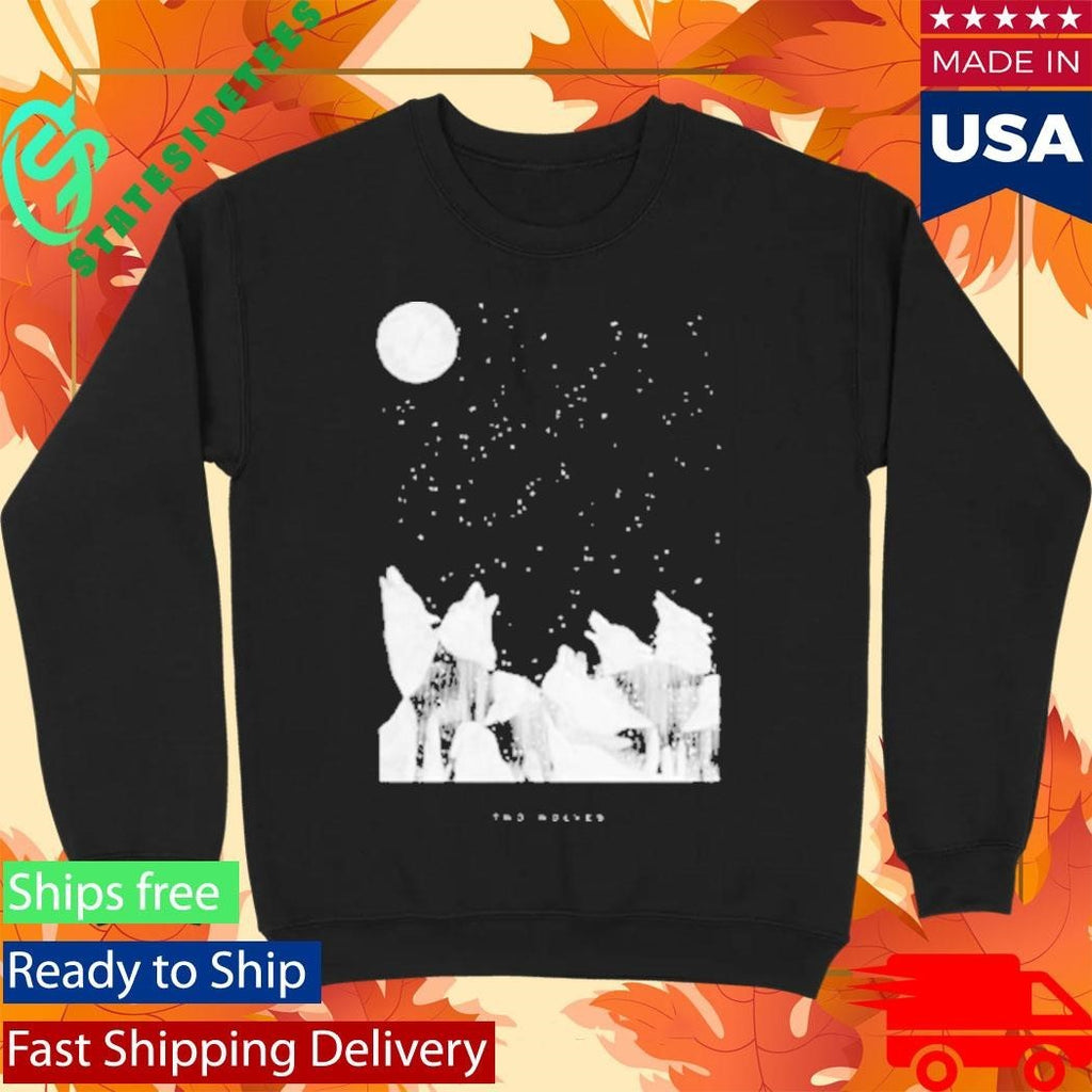 Two Wolves Wine Group Song Logo Shirt Unisex , , , Long Sleeve Tee