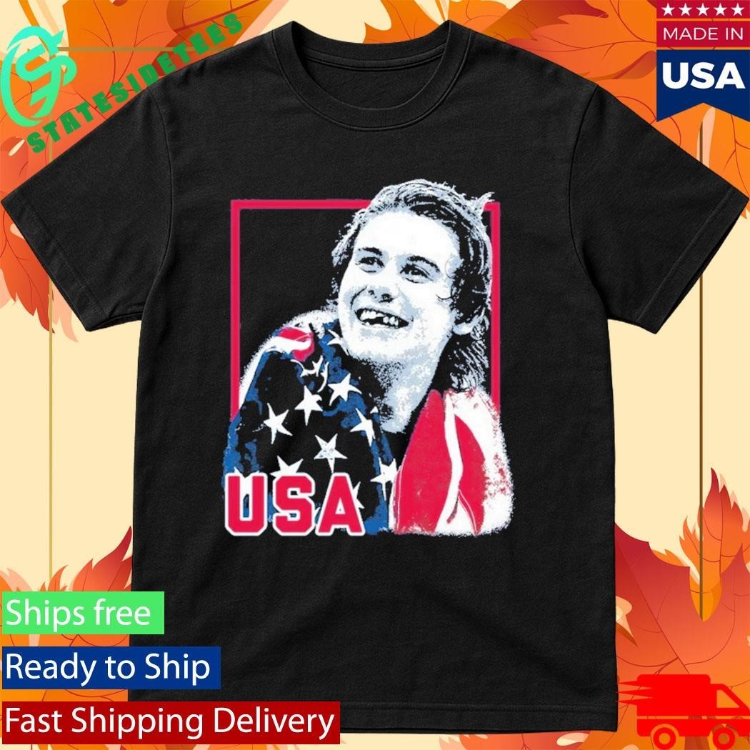 USA Champions Jack Hughes American Flag Unisex , , , Long Sleeve Tee