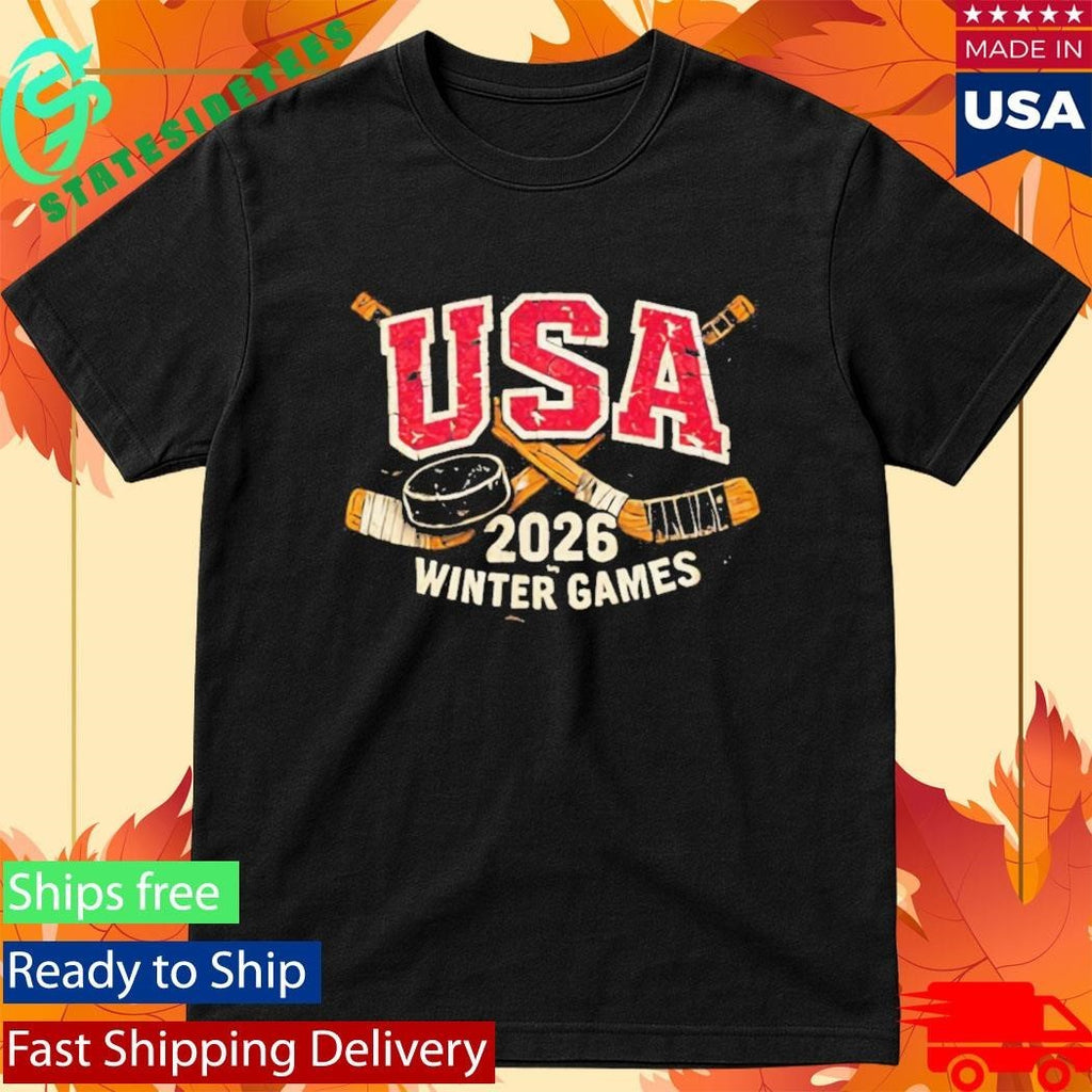 USA Hockey 2026 Winter Games Unisex , , , Long Sleeve Tee
