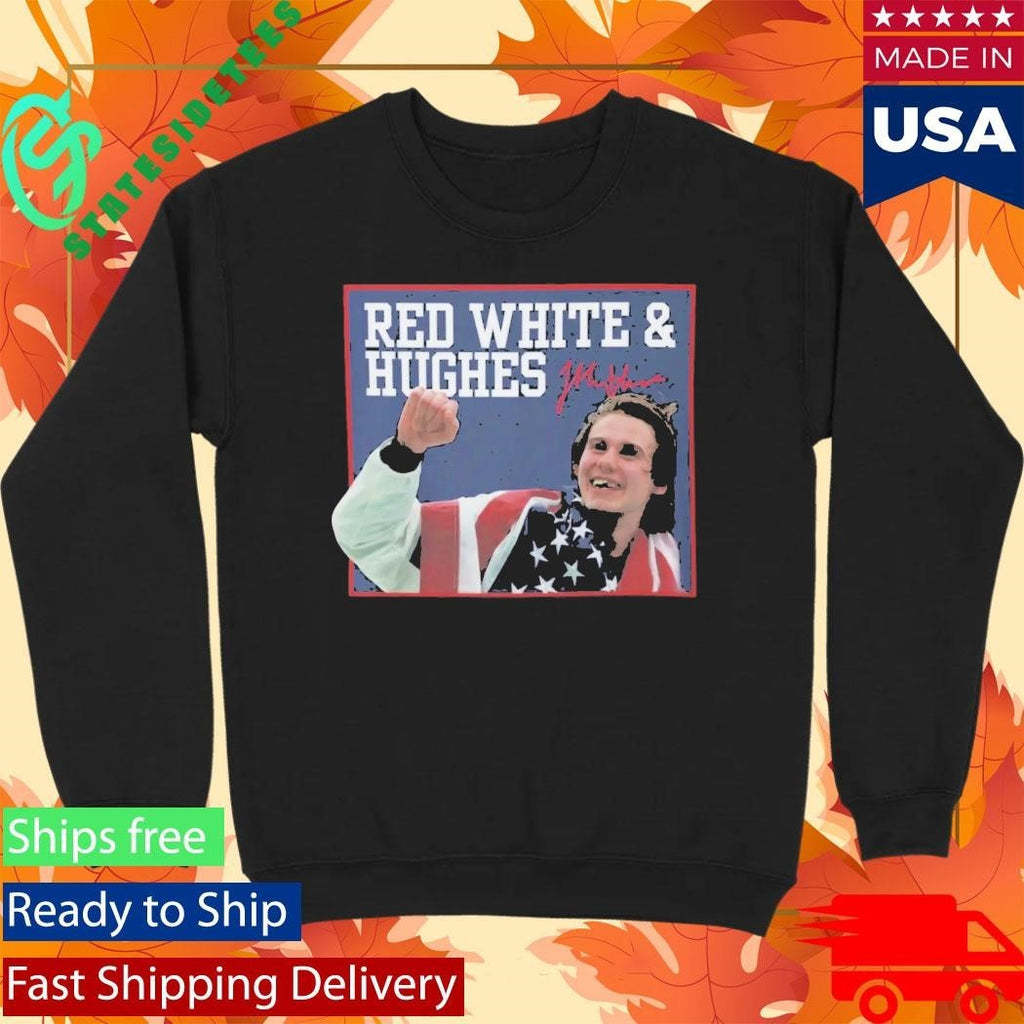 USA Hockey Red White And Hughes Shirt Unisex , , , Long Sleeve Tee