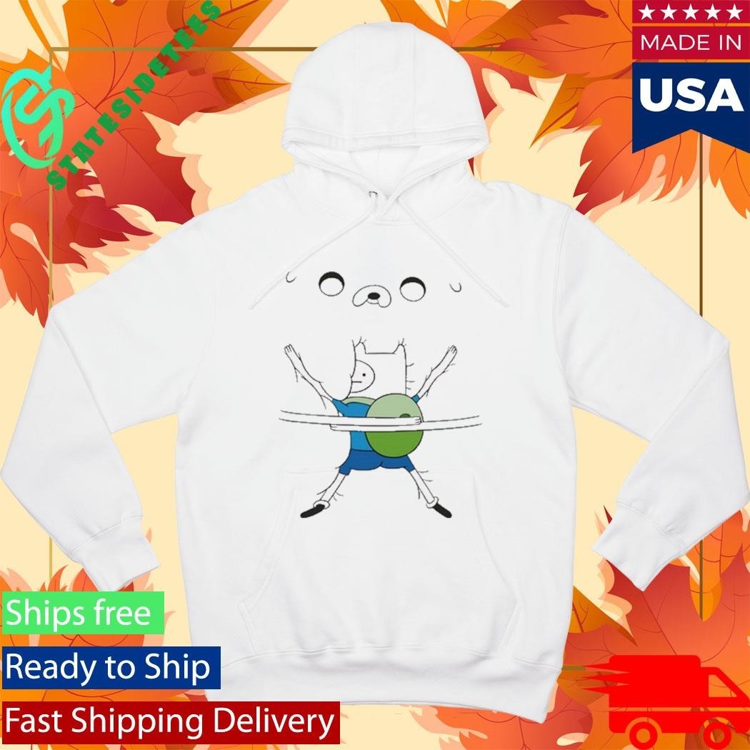 Woman Wearing Adventure Time Bro Hug Shirt Unisex , , , Long Sleeve Tee