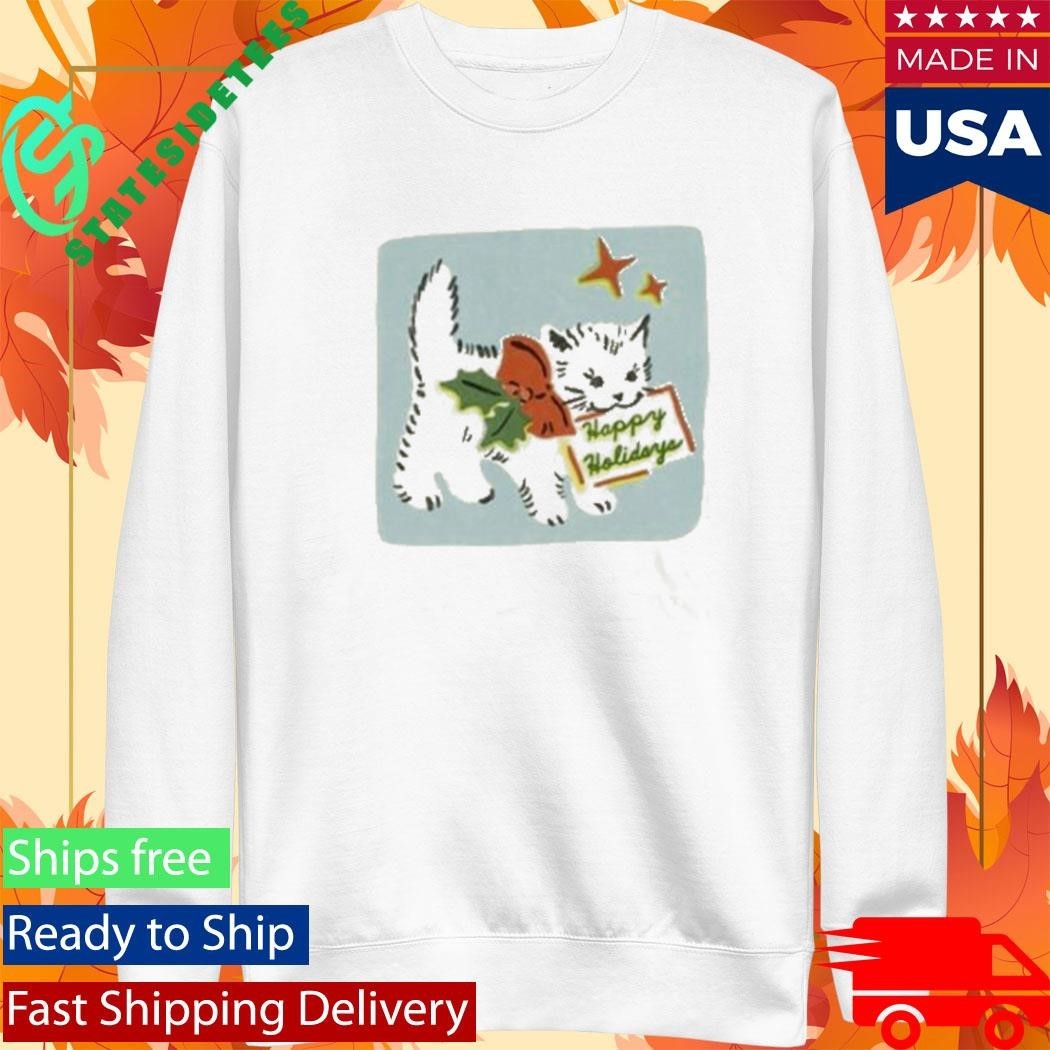 Yarrow Goods Happy Holidays Shirt Unisex , , , Long Sleeve Tee