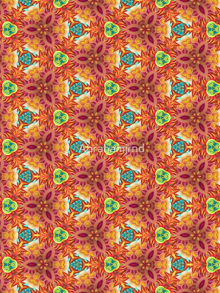 colorful abstraction yellow bright blue black design seamless repeat pattern by Abrahamjrnd
