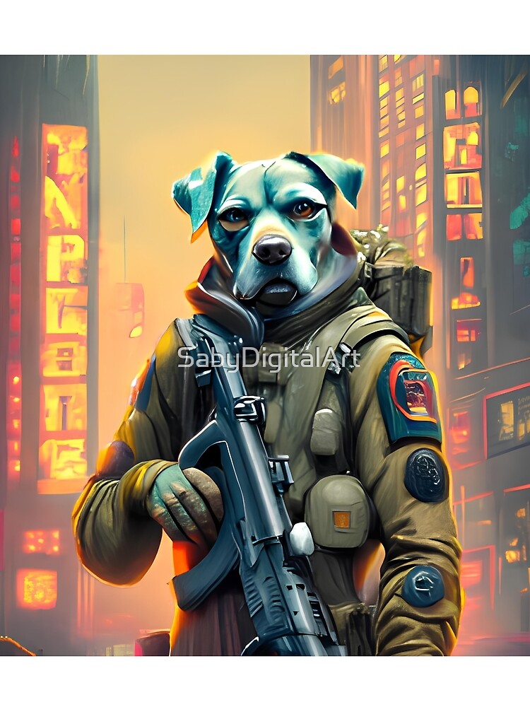 military dog by SabyDigitalArt