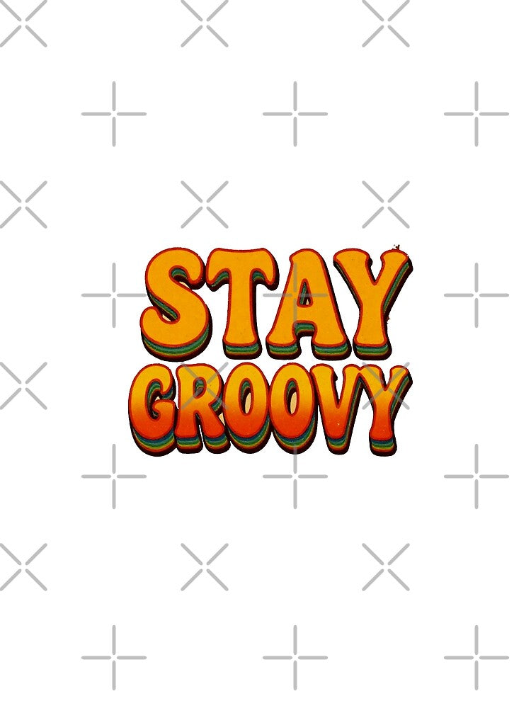 Stay Groovy Retro Tee by Mystic & Celestial Art