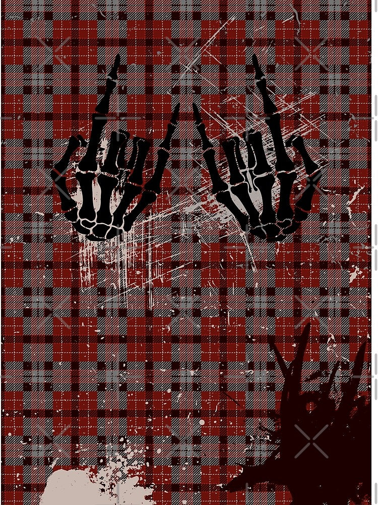 plaid  pop punk style by SKULLARTISTRY