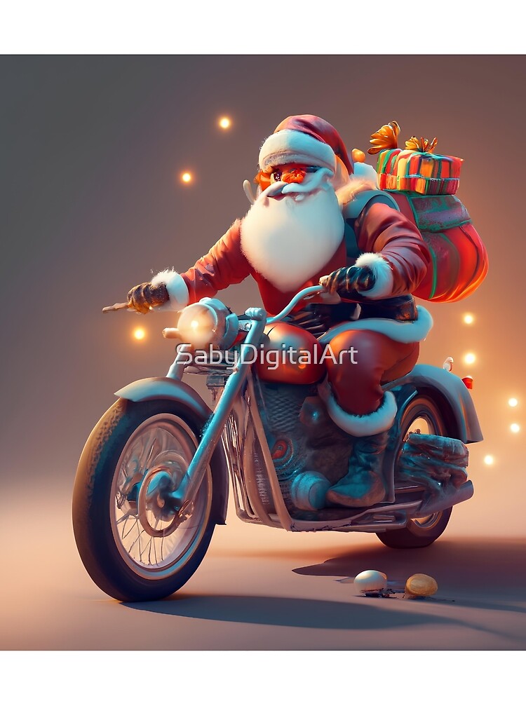 Santa Rider by SabyDigitalArt