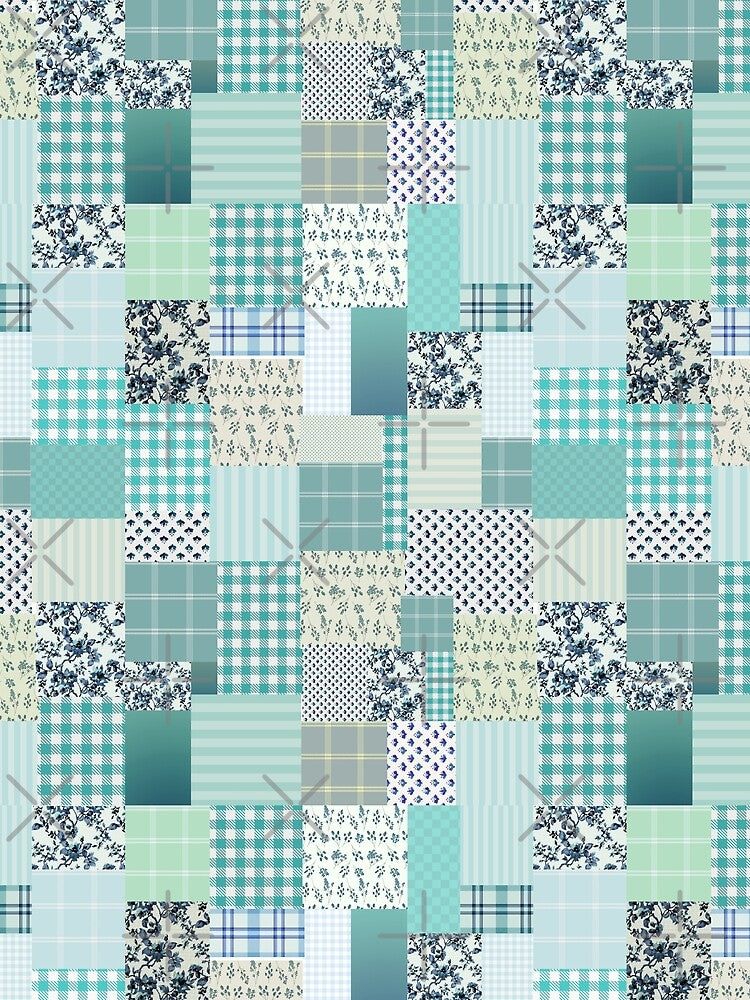green patchwork by SKULLARTISTRY