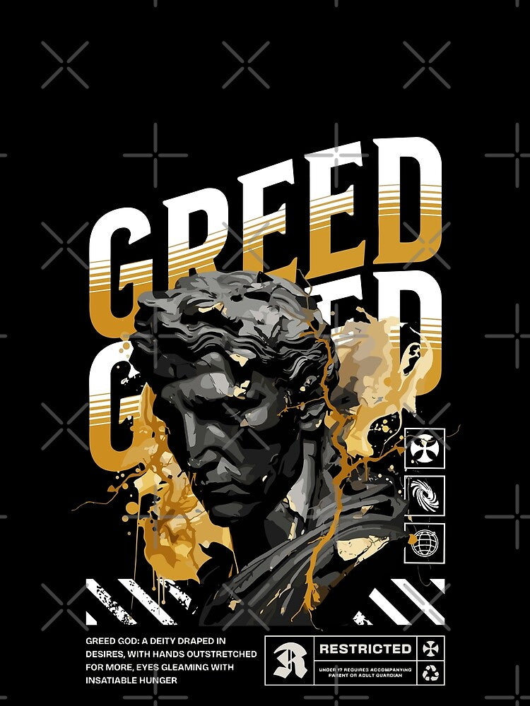 god of greed Streetwear by NF Designs Studio DTF