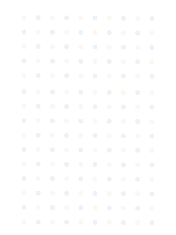 Soft Peach and Gray Dots on White Grid by BriSher