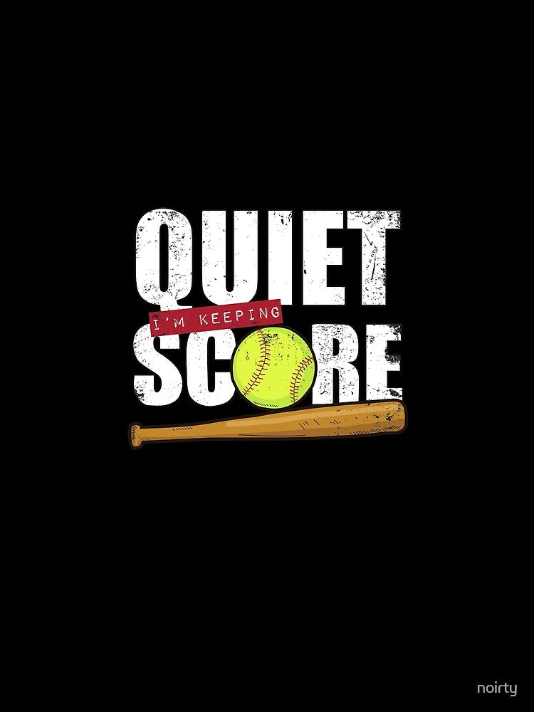 Mens Funny Softball Scorekeeper Cool Gift Dad Coach Design by noirty
