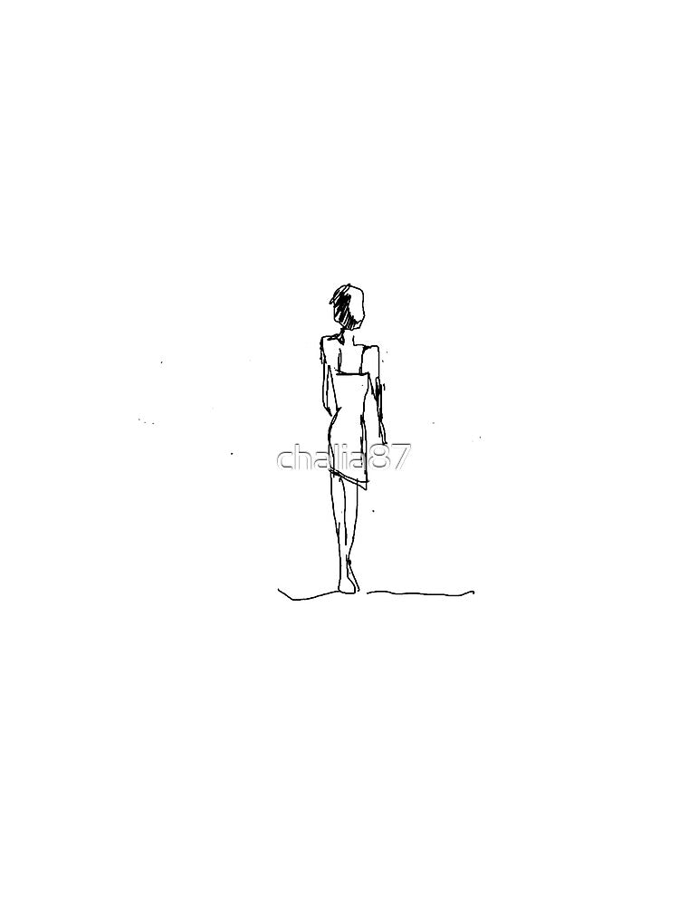 Minimal body - sketch woman by chalia87